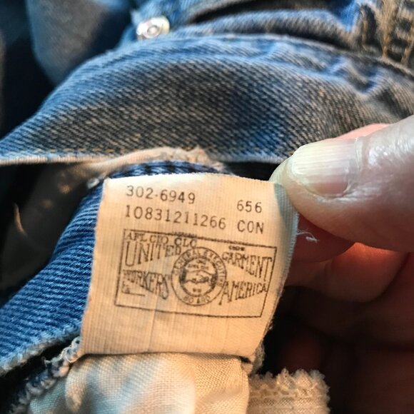 Riders by Lee Pleated High-Waisted Jeans, Vintage 80s, Size 13 - Picture 4 of 13